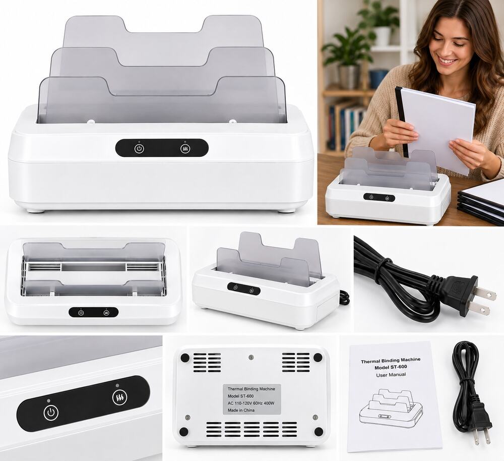 ST-600 Thermal Binding Machine – White